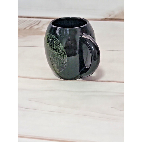 Star Was Death Star Coffee Mug Black DS-1 Orbital Battle Station Lucas Film - Picture 3 of 8